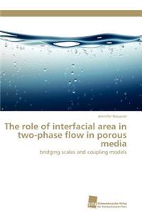 The role of interfacial area in two-phase flow in porous media