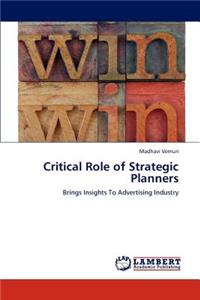 Critical Role of Strategic Planners
