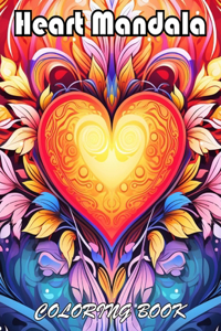 Heart Mandala Coloring Book