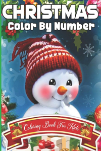 Christmas Color By Number Coloring Book For Kids