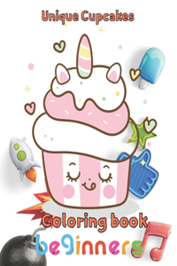 unique cupcakes coloring book beginners