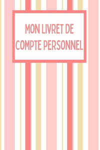 Mon livret de compte personnel