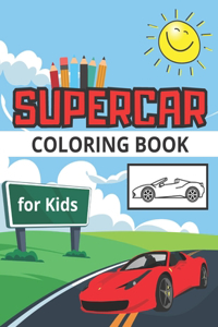 Supercar Coloring Book for Kids