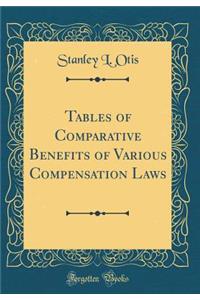 Tables of Comparative Benefits of Various Compensation Laws (Classic Reprint)
