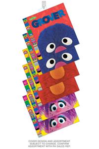 Sesame Street Merry Monsters 6-Copy Clip Strip