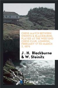 Chess Match Between Steinitz & Blackburne