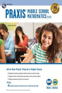 Praxis Middle School Mathematics (5169) Book + Online