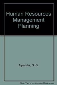Human Resources Management Planning
