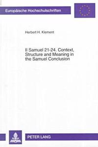 II Samuel 21 - 24