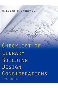 Checklist of Library Building Design Considerations