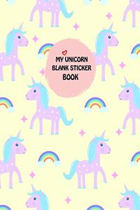 My Unicorn Blank Sticker Book