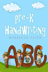 Pre K Handwriting Workbook Paper