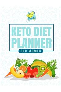 Rise & Grind KETO Diet Planner for Women: Track Your Daily Food and Drink Intake - Ketogenic Diet Food Diary, Weight Loss, and Fitness Planner