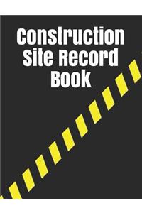 Construction Site Record Book