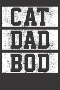 Cat Dad Bod Gift Notebook