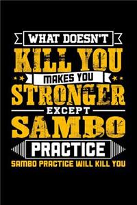 What doesn't kill you makes you stronger except Sambo practice Sambo practice will kill you