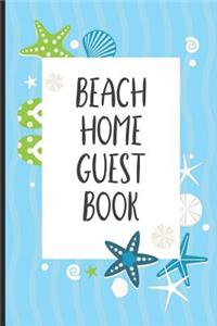 Beach Home Guest Book