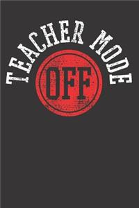 Teacher Summer Vacation Break Notebook Journal