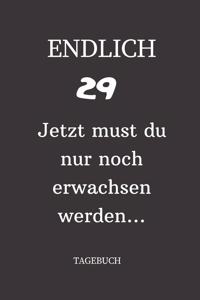 ENDLICH 29 Jetzt must du nur noch erwachsen werden TAGEBUCH