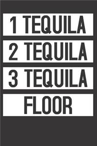 Tequila Floor Mexican Drinking Notebook Journal