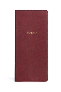 KJV Large Print Thinline Bible, Burgundy LeatherTouch