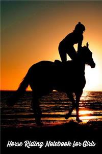 Horse Riding Notebook for Girls