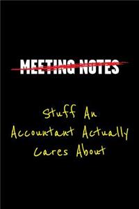 Meeting Notes Stuff an Accountant Actually Cares about