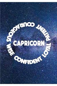 Capricorn Confident Loyal Patient Courageous Wise
