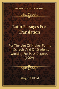 Latin Passages For Translation