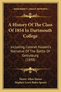 A History Of The Class Of 1854 In Dartmouth College
