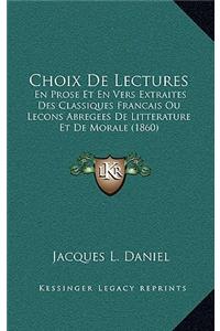 Choix De Lectures