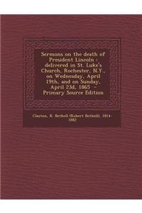Sermons on the Death of President Lincoln