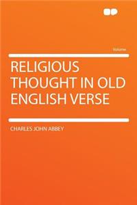 Religious Thought in Old English Verse