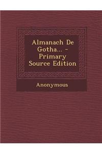 Almanach de Gotha... - Primary Source Edition