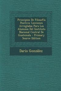 Principios de Filosofia Positiva