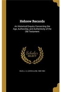 Hebrew Records
