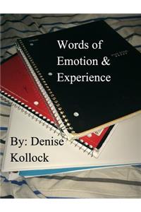 Words of Emotion & Experience