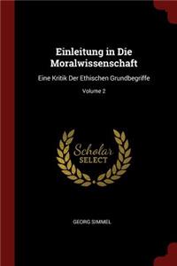 Einleitung in Die Moralwissenschaft