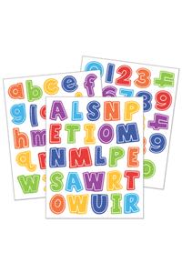 School Tools Letters and Numbers Sticker Pack