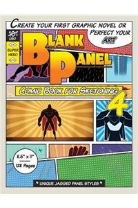 Blank Panel Comic Book for Sketching 4