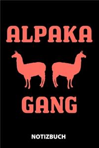 Alpaka Gang Notizbuch