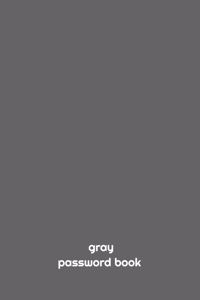 gray PASSWORD BOOK