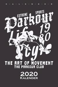 Parkour Life Style Kalender 2020
