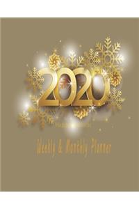 Happy new year 2020 Planner Weekly and Monthly