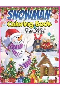 Snowman Coloring Book for Kids