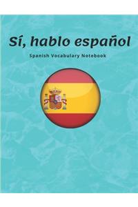 Spanish Vocabulary Notebook