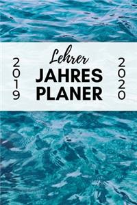 Lehrer Jahres Planer 2019 2020