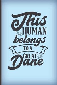 This human belongs to a Great Dane