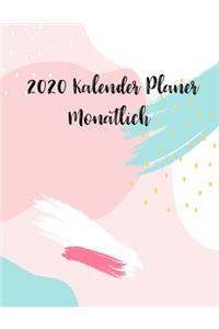 2020 Kalender Planer Monatlich