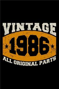 Vintage 1986 All Original Parts